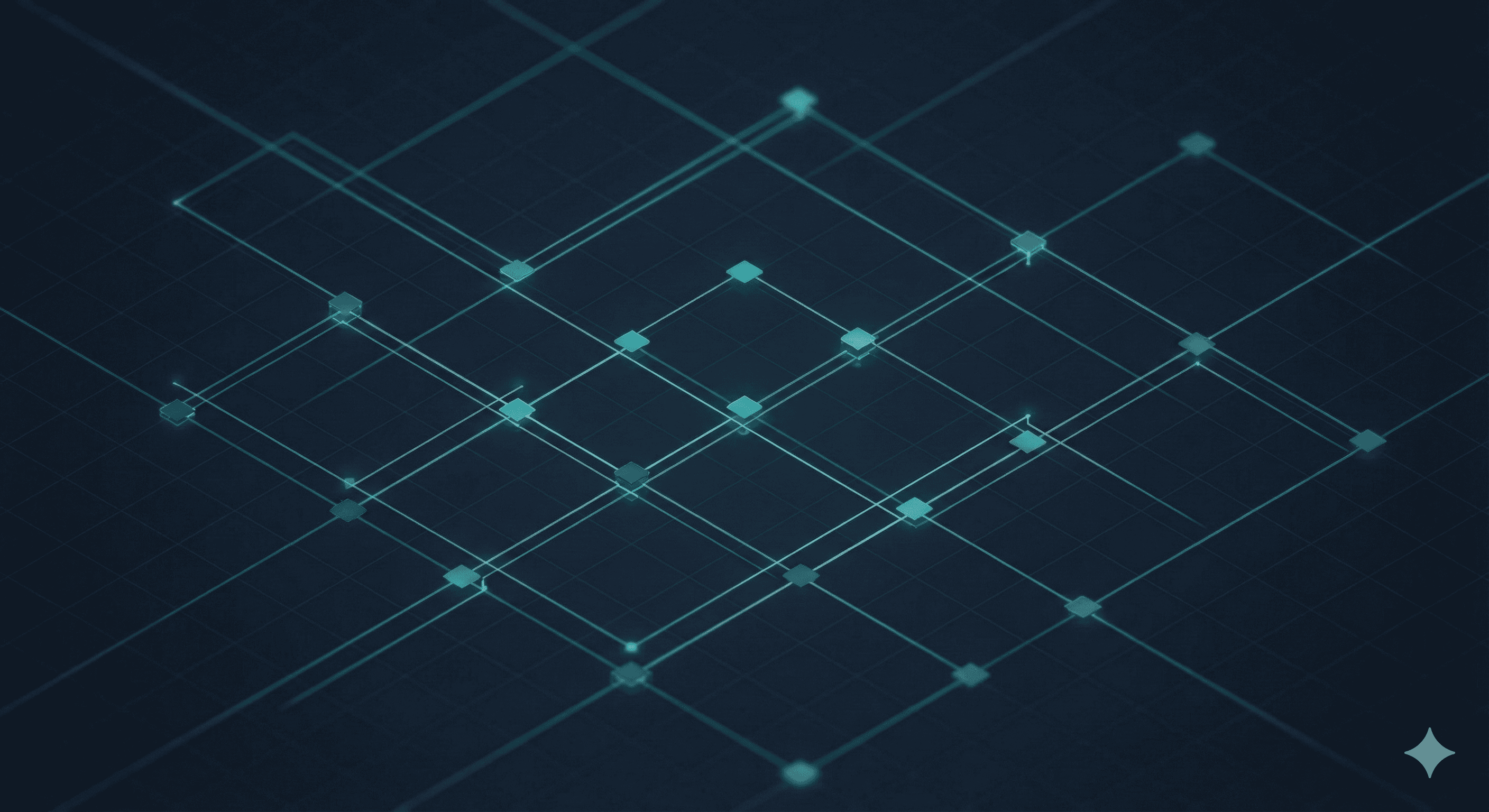 Abstract digital architecture grid